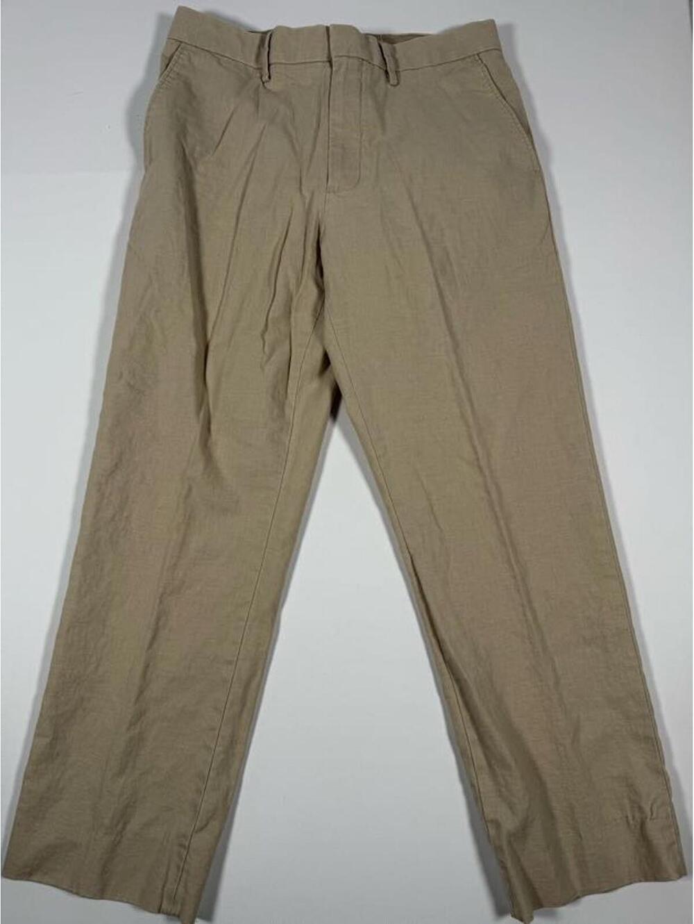 J.Crew Beige Linen Cotton Blend Pants W33 L30